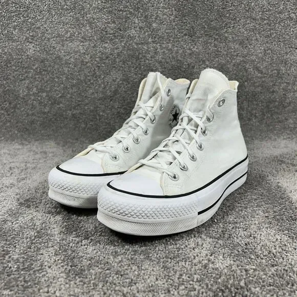Converse Chuck Taylor All Star Platform High 560846F Womens Size 7.5 White Shoes - Picture 4 of 12